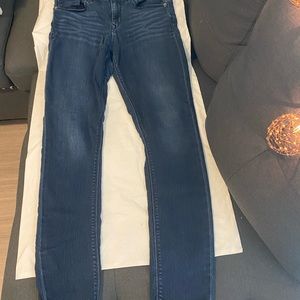 EXPRESS 🦅 Supersoft Legging ⚡️- Midrise - ⚡️Dark Blue Denim Wash - SIZE: 6R 👖